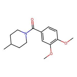 (3,4-Dimethoxyphenyl)(4-methyl-1-piperidinyl)methanone structure