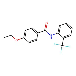 4-ethoxy-N-[2-(trifluoromethyl)phenyl]benzamide structure
