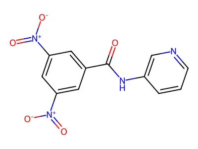 3,5-dinitro-N-(pyridin-3-yl)benzamide structure