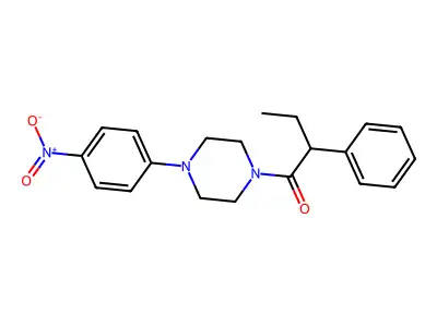 1-[4-(4-Nitrophenyl)piperazin-1-yl]-2-phenylbutan-1-one structure