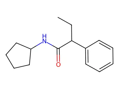 N-cyclopentyl-2-phenylbutanamide structure