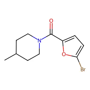 (5-Bromofuran-2-yl)-(4-methylpiperidin-1-yl)methanone structure