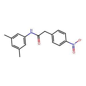 N-(3,5-dimethylphenyl)-2-(4-nitrophenyl)acetamide structure