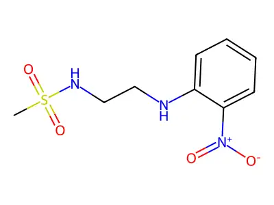 n-(2-((2-Nitrophenyl)amino)ethyl)methanesulfonamide structure