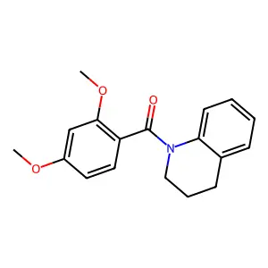 (3,4-Dihydro-1(2H)-quinolinyl)(2,4-dimethoxyphenyl)methanone structure