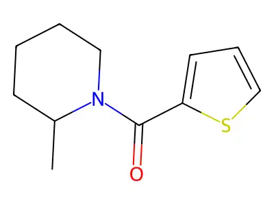 2-Methylpiperidyl 2-thienyl ketone structure