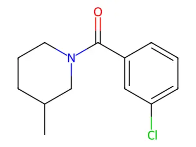 1-(3-Chlorobenzoyl)-3-methylpiperidine structure