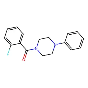 1-(2-Fluorobenzoyl)-4-phenylpiperazine structure