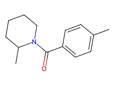 2-Methyl-1-(4-methylbenzoyl)piperidine structure