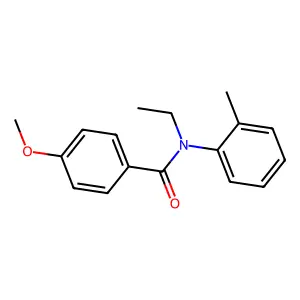 N-乙基-4-甲氧基-N-(2-甲基苯基)苯甲酰胺 structure