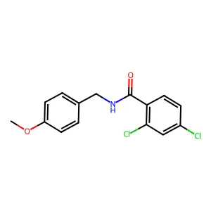 2,4-dichloro-N-(4-methoxybenzyl)benzamide structure