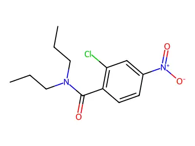 2-Chloro-4-nitro-N,N-di-n-propylbenzamide structure