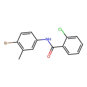 N-(4-bromo-3-methylphenyl)-2-chlorobenzamide structure