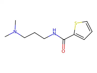 N-[3-(dimethylamino)propyl]thiophene-2-carboxamide structure