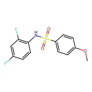 N-(2,4-difluorophenyl)-4-methoxybenzenesulfonamide structure