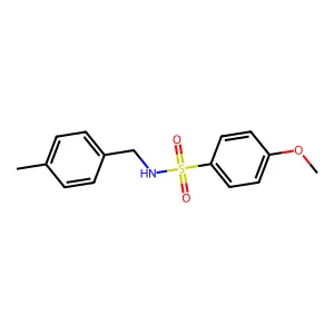 4-methoxy-N-(4-methylbenzyl)benzenesulfonamide structure