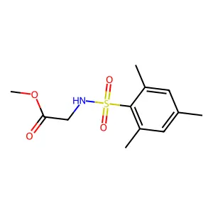 N-[(2,4,6-Trimethylphenyl)sulfonyl]glycine methyl ester structure