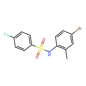 N-(4-bromo-2-methylphenyl)-4-fluorobenzenesulfonamide structure