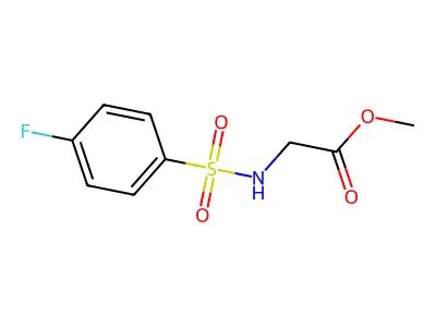 Methyl 2-[(4-fluorophenyl)sulfonylamino]acetate structure