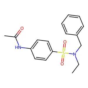 N-{4-[benzyl(ethyl)sulfamoyl]phenyl}acetamide structure