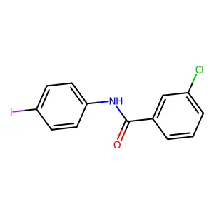 3-chloro-N-(4-iodophenyl)benzamide structure