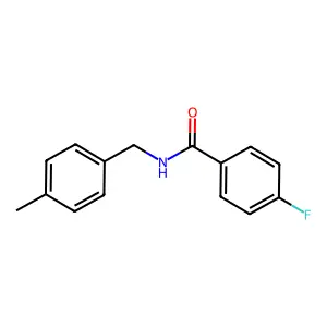 4-氟-N-(4-甲基苄基)苯甲酰胺 structure