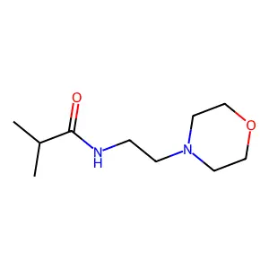 2-methyl-N-(2-morpholin-4-ylethyl)propanamide structure
