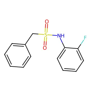 N-(2-氟苯基)-1-苯基甲磺酰胺 structure