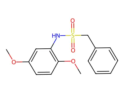 N-(2,5-dimethoxyphenyl)-1-phenylmethanesulfonamide structure