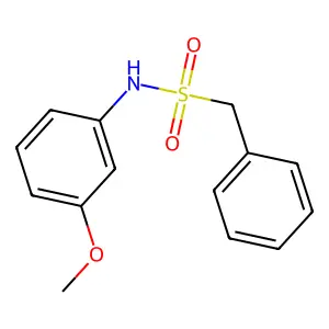 N-(3-methoxyphenyl)-1-phenylmethanesulfonamide structure