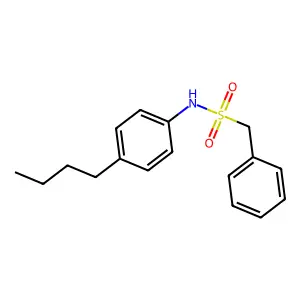 N-(4-butylphenyl)-1-phenylmethanesulfonamide structure