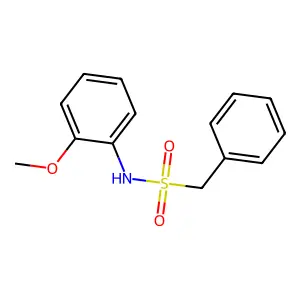N-(2-甲氧基苯基)-1-苯基甲磺酰胺 structure