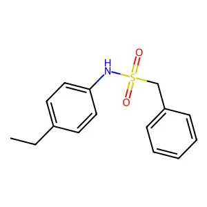 N-(4-ethylphenyl)-1-phenylmethanesulfonamide structure