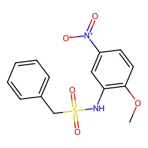 N-(2-methoxy-5-nitrophenyl)-1-phenylmethanesulfonamide structure
