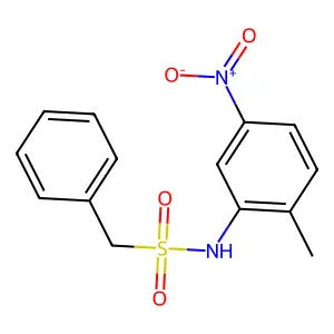 N-(2-methyl-5-nitrophenyl)-1-phenylmethanesulfonamide structure