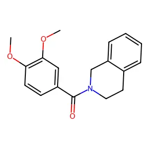 3,4-dihydro-1H-isoquinolin-2-yl-(3,4-dimethoxyphenyl)methanone structure