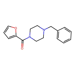 2-Furyl 4-benzylpiperazinyl ketone structure