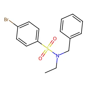 N-benzyl-4-bromo-N-ethylbenzenesulfonamide structure