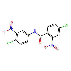 4-chloro-N-(4-chloro-3-nitrophenyl)-2-nitrobenzamide structure