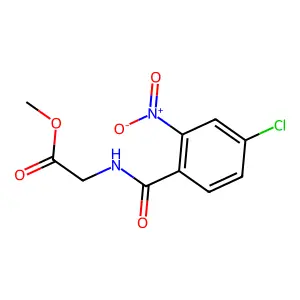 Methyl 2-[(4-chloro-2-nitrobenzoyl)amino]acetate structure