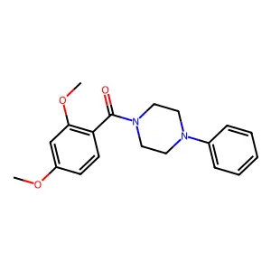 (2,4-Dimethoxyphenyl)-(4-phenylpiperazin-1-yl)methanone structure