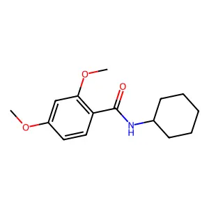 N-cyclohexyl-2,4-dimethoxybenzamide structure