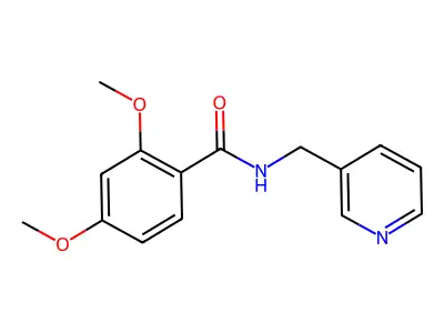 2,4-dimethoxy-N-(3-pyridinylmethyl)benzamide structure