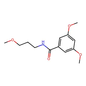 3,5-dimethoxy-N-(3-methoxypropyl)benzamide structure
