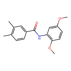 N-(2,5-dimethoxyphenyl)-3,4-dimethylbenzamide structure