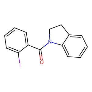 Indolin-1-yl(2-iodophenyl)methanone structure