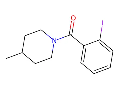 2-Iodophenyl 4-methylpiperidyl ketone structure