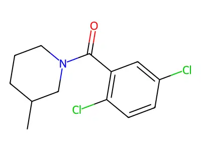 2,5-Dichlorophenyl 3-methylpiperidyl ketone structure