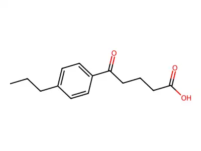 5-oxo-5-(4-propylphenyl)pentanoic Acid structure
