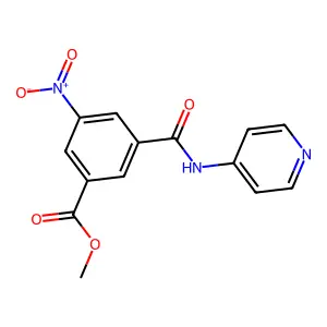 Methyl 3-nitro-5-(pyridin-4-ylcarbamoyl)benzoate structure
